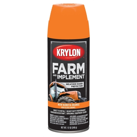 Krylon Farm/Implement; New Kubota Orange; 12 oz. Aerosol 1954